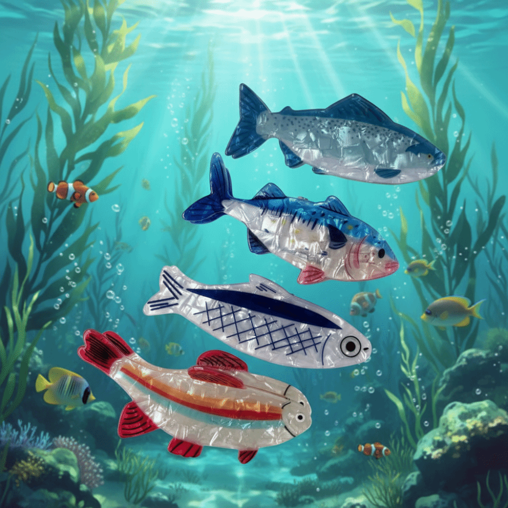 Hairpin Ocean Animal Hair Claw - Lifestyle In Korean ulasan dan harga