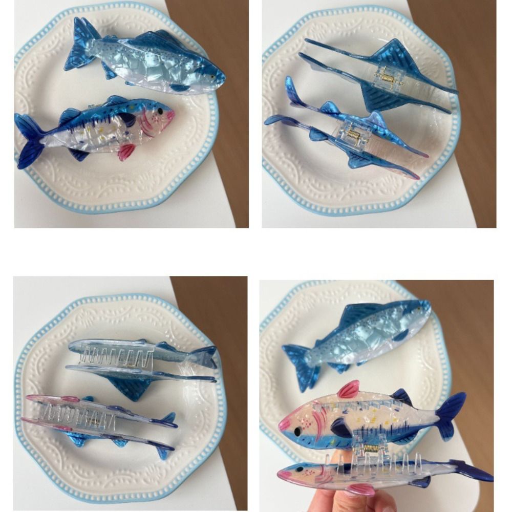 Hairpin Ocean Animal Hair Claw - Lifestyle In Korean ulasan dan harga